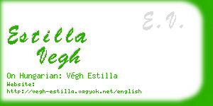 estilla vegh business card